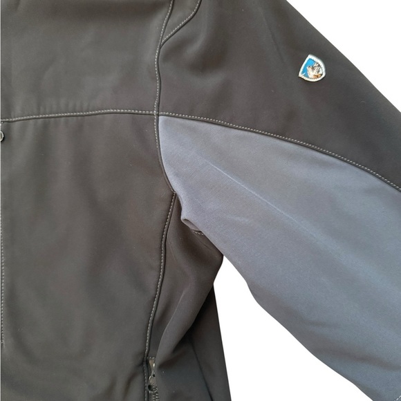 KUHL Softshell Performance Jacket Men’s Size M | Black Gray Outdoor Layer - Picture 3 of 5